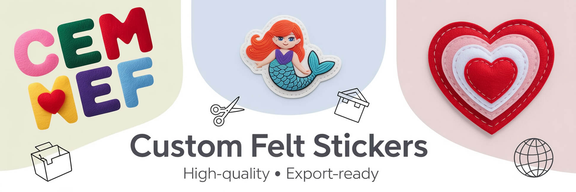 Custom Felt Stickers