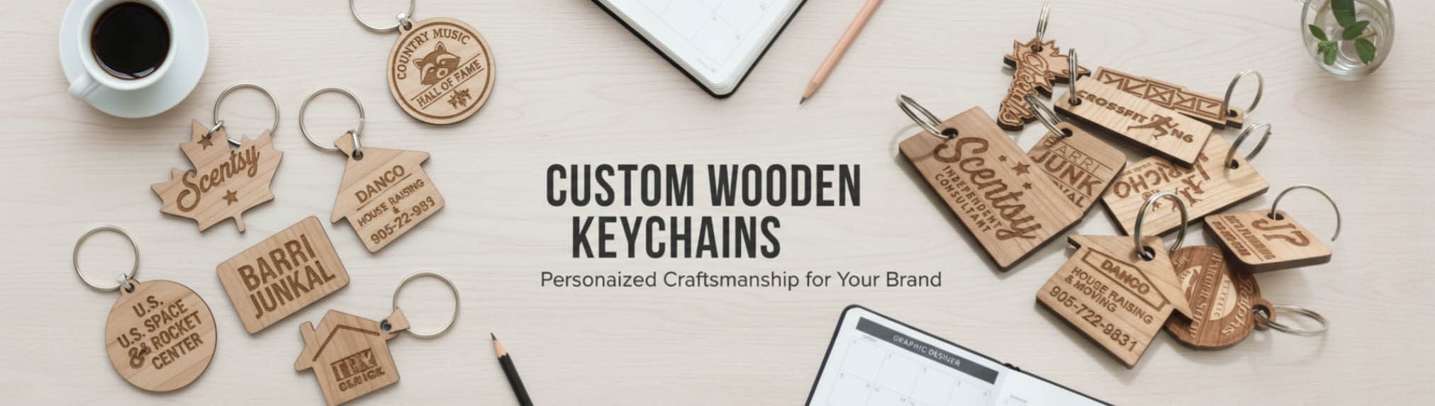 Custom Wooden Keychains