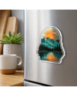 Custom Acrylic Fridge Magnets with UV-Printed Artwork and Laser-Cut Shapes