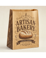 Custom Greaseproof Paper Bags for Branded Bakery Takeaway