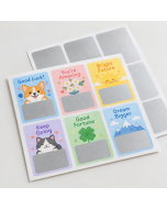 Custom Scratch-Off Overlay Stickers for Promotions, Classroom Rewards, and Reveal Cards