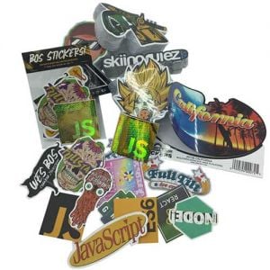 Custom made logo bulk cheap die cut vinyl stickers | Wholesale order personalized laptop decals stickers