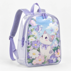 Custom Clear PVC Backpacks for School, Work and Event Purchasing