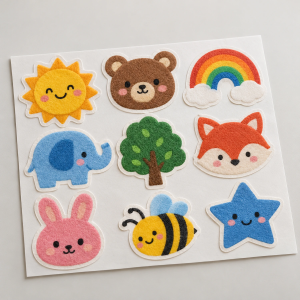 Custom Felt Stickers: Die-Cut, Self-Adhesive Felt for Tactile Branding