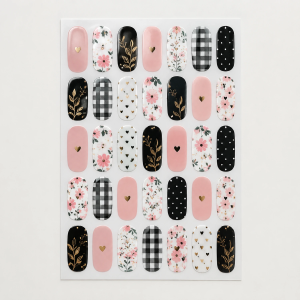 Custom Nail Art Stickers: Self-Adhesive Sheets Printed From Your Own Artwork