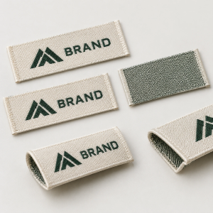 Custom Woven Tags: Damask Fabric Brand Labels Specified for Comfort, Legibility, and Clean Approval