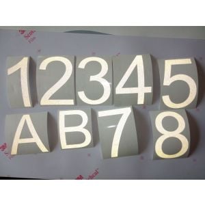 Custom cheap words number reflective decals stickers for motorcycle