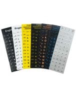 Custom wholesale make best laptop multicolor english keyboard stickers | Customized made buy macbook keyboard layout stickers 