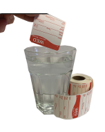 Custom print water dissolvable PVA label stickers | Water Soluble Labels | Dissolvable Food Labels