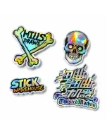 Custom Holographic Die-Cut Stickers - UV Laminated Weatherproof Vinyl