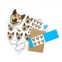 Custom personalizd bulk happy removable face labels stickers | Customized smiley face decals stickers of my face