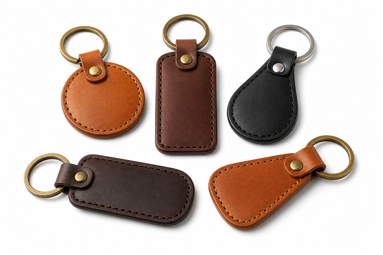 Custom Leather Keychains product sample image