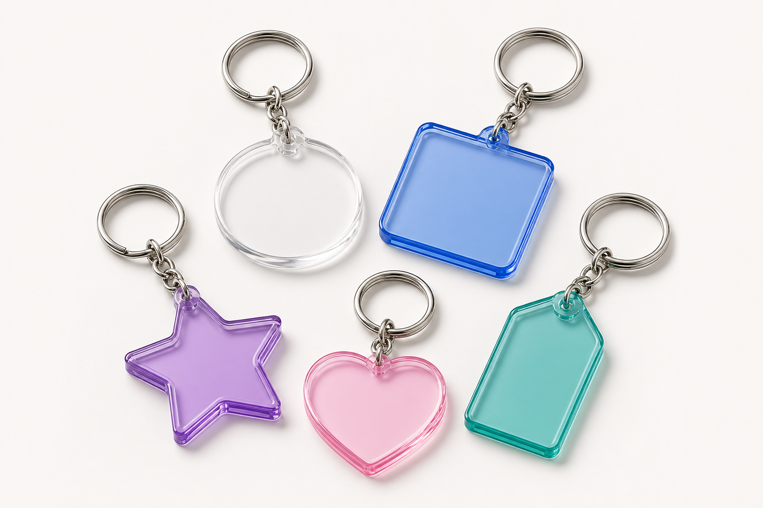 Custom Plastic Keychains product sample image