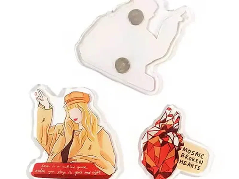 Custom acrylic fridge magnets