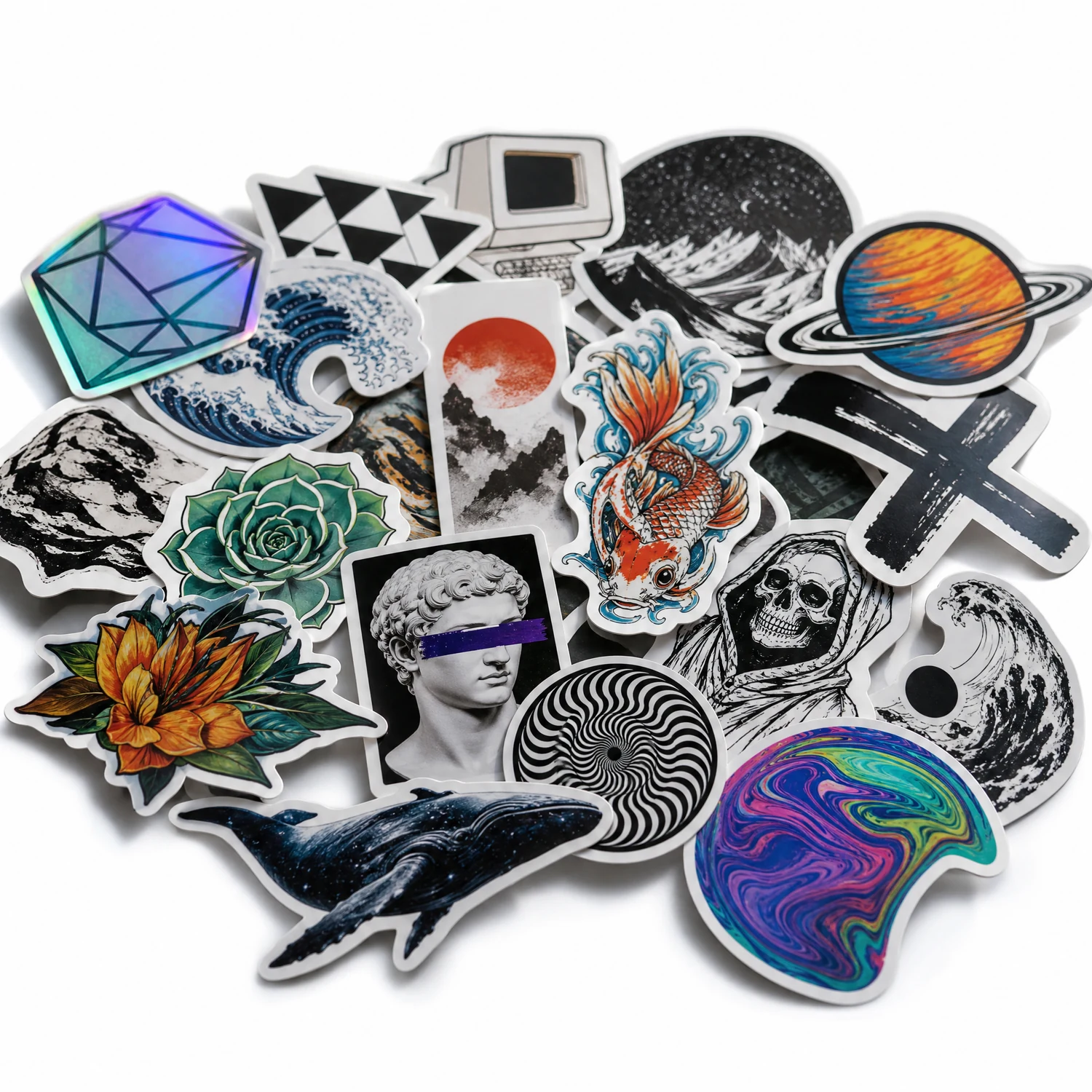 Custom die cut stickers sample image