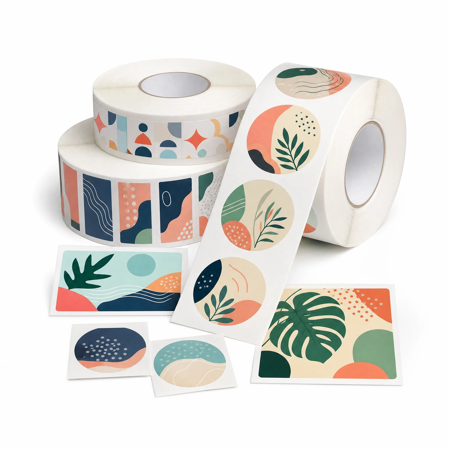 Custom roll labels sample image