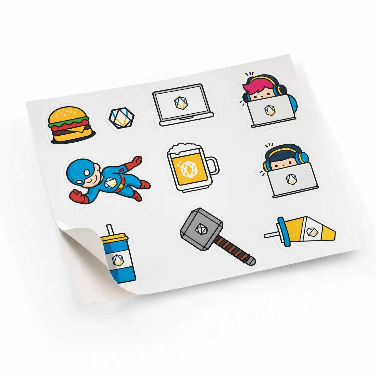 Custom sticker sheet sample image