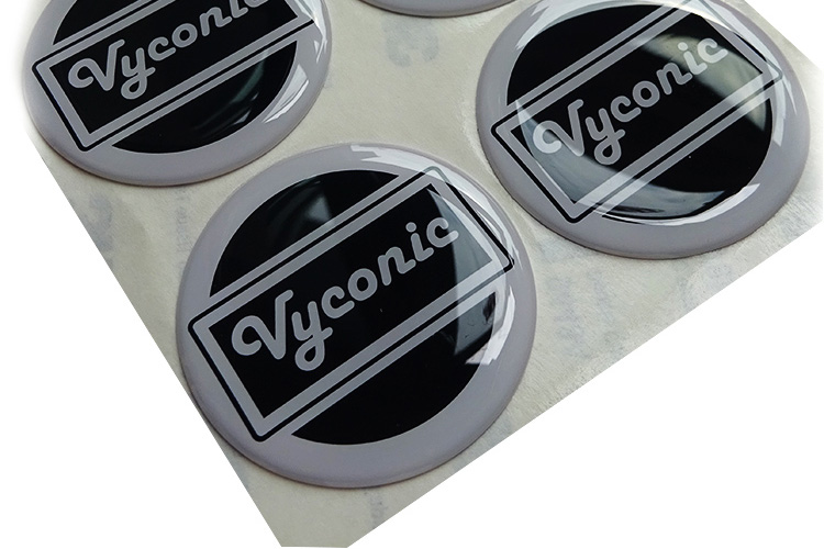 clear epoxy resin stickers