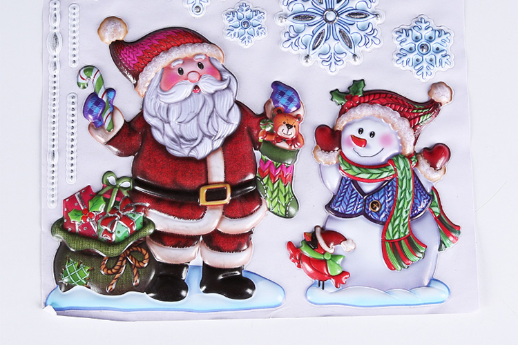 puffy christmas stickers