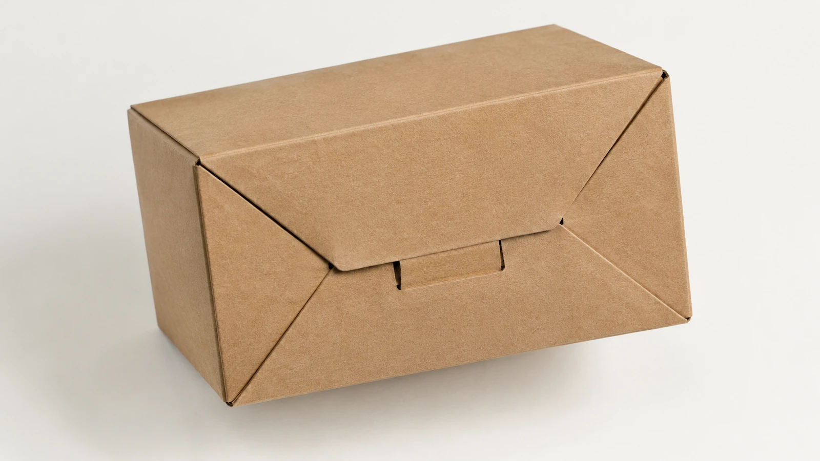 Underside view of a snap lock bottom box showing four bottom flaps interlocking in a closed base