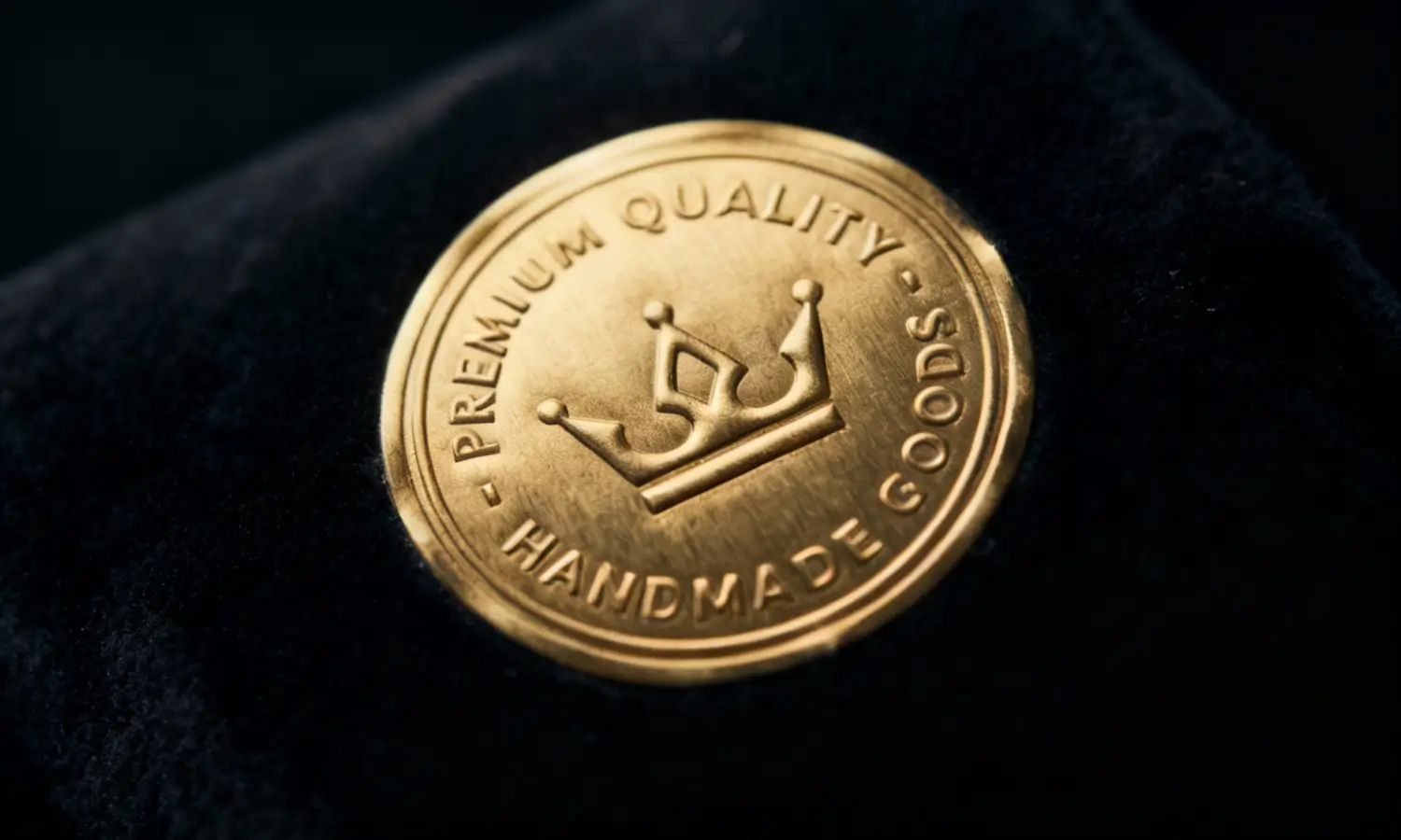 Tactile texture detail of premium embossed label Close-up photograph of embossed label showing raised surface texture and light reflection