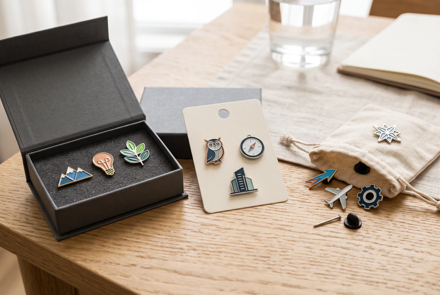 Custom hard enamel pin purchasing and application scenarios Custom hard enamel pins used for corporate branding, retail collections and event merchandise