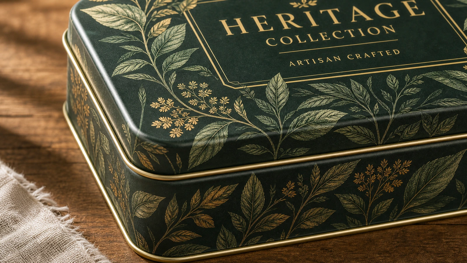Packaging engineer preflighting custom hinged tin box artwork, dielines, colors, coatings, and compliance requirements