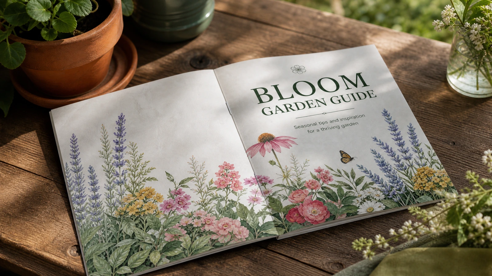 Designer reviewing a booklet PDF for bleed, CMYK color, page order, and safe margins