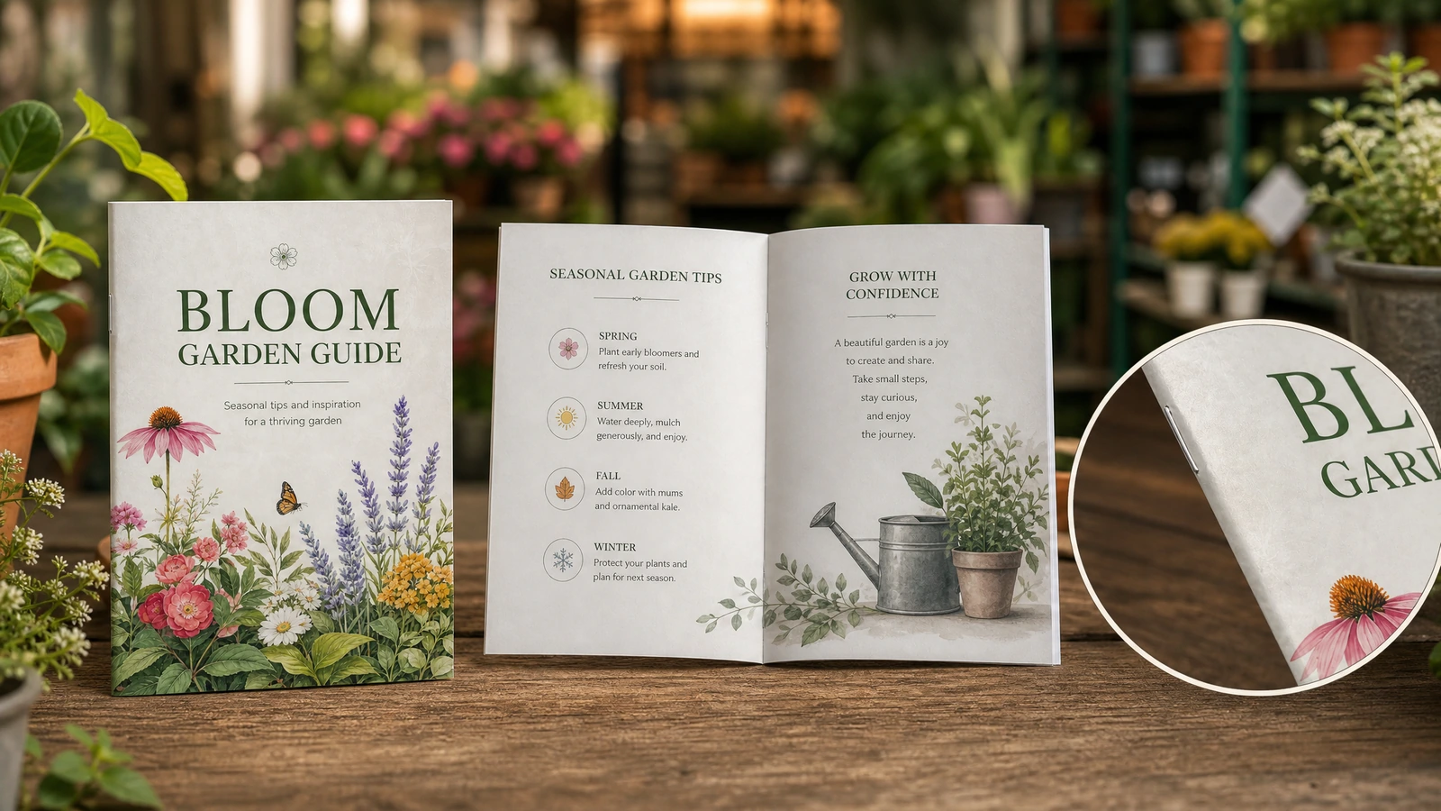 Packed custom booklets prepared for protected transport and an organized repeat order