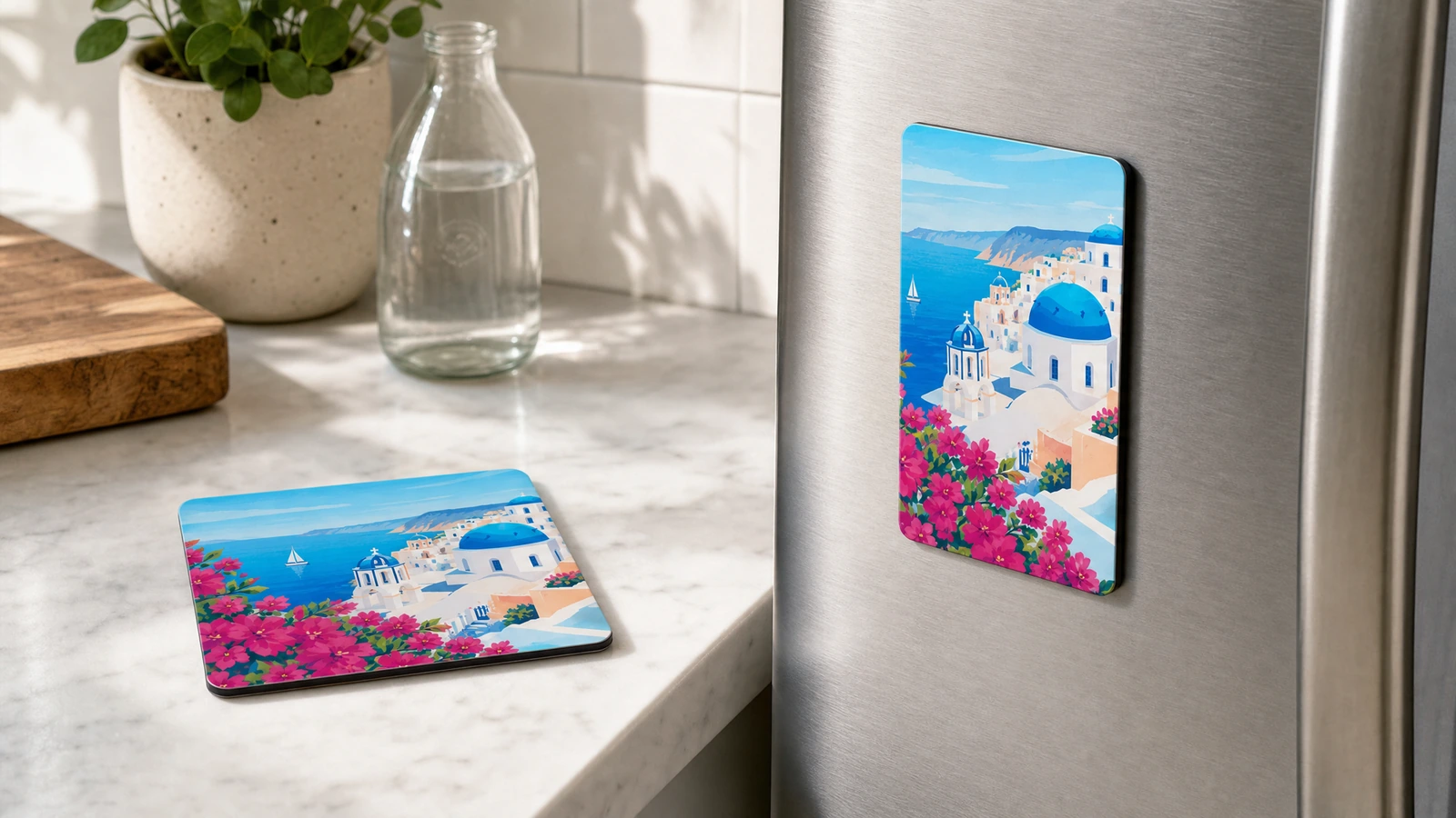 Understand the conversion stages without assuming factory capabilities Illustrative production sequence from printed face and magnetic sheet to cut flexible magnets
