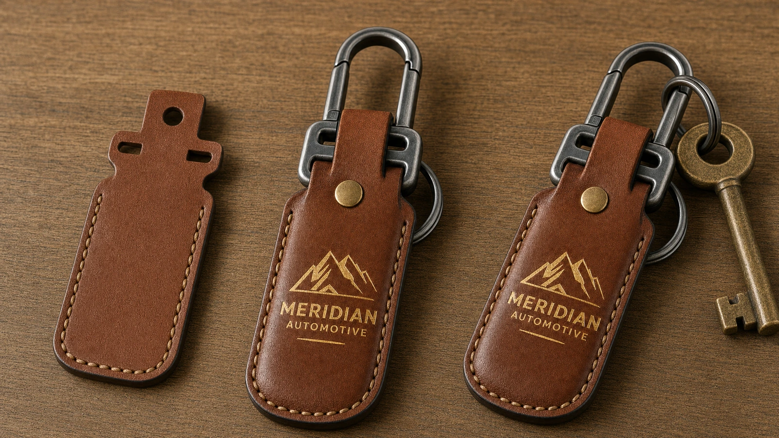 Sample-to-production workflow for a leather key fob project Illustrative leather key fob production sequence from material selection and cutting to marking, assembly, and packing