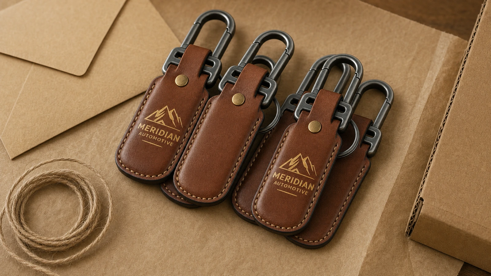 Appearance and assembly quality inspection checkpoints Illustrative inspection of leather key fob edges, logo clarity, dimensions, and hardware attachment