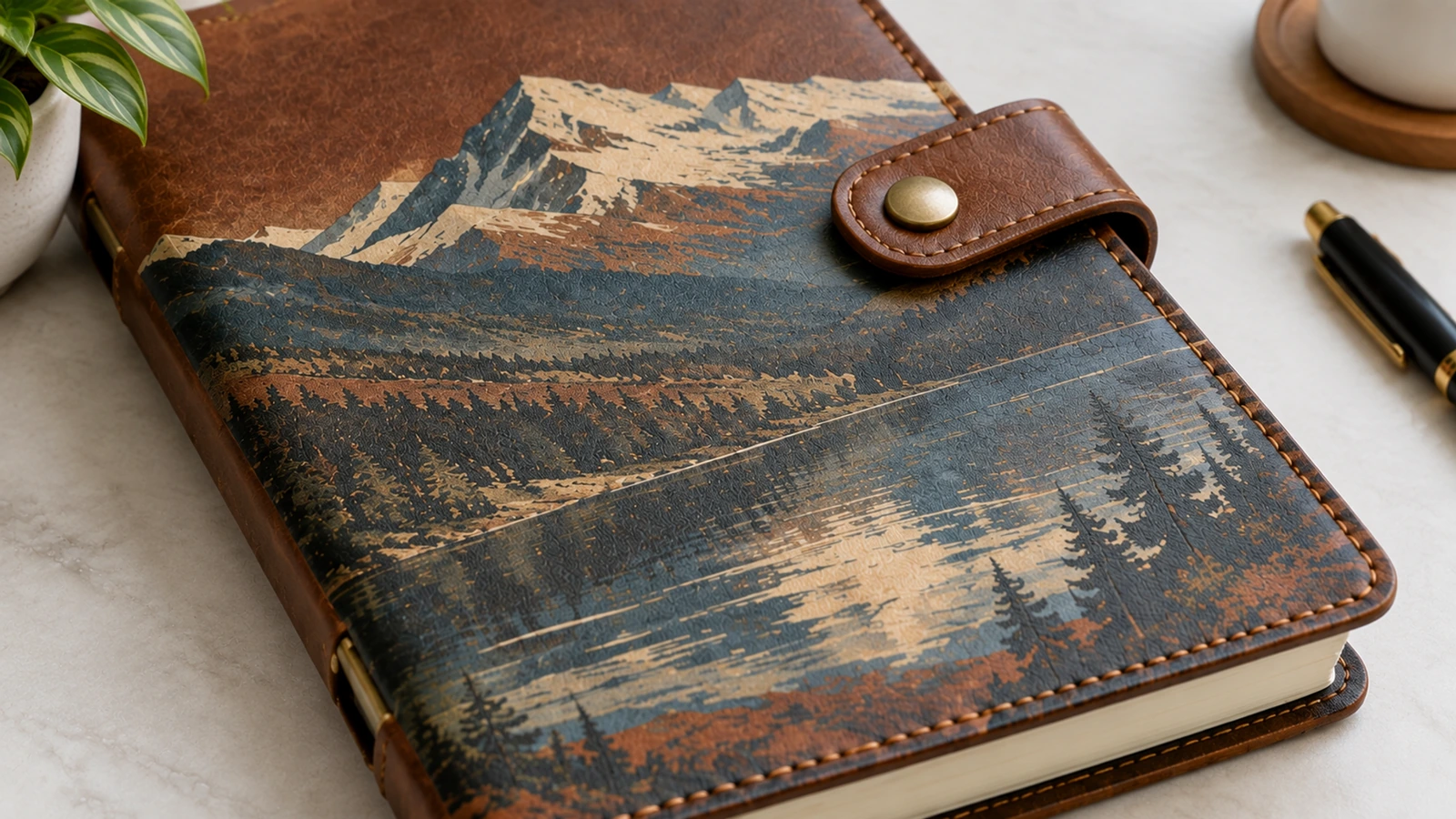 Surface finish and closure concepts for sample evaluation Illustrative leather finish samples with elastic, wrap strap, and snap closure concepts