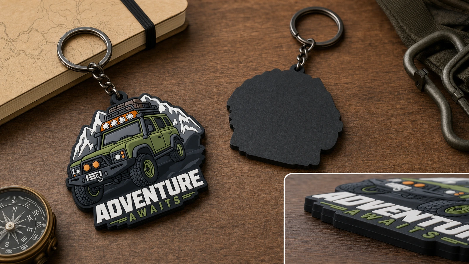 Proposed sample and assembly quality checks Illustrative inspection of a soft PVC keychain body, lettering, edges, and assembled metal connection