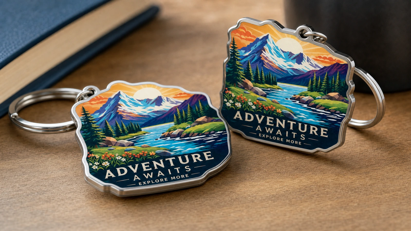 Plan packaging, destination costs, and repeat-order references Illustrative protected keychains, presentation packaging, shipping carton, and retained reorder sample