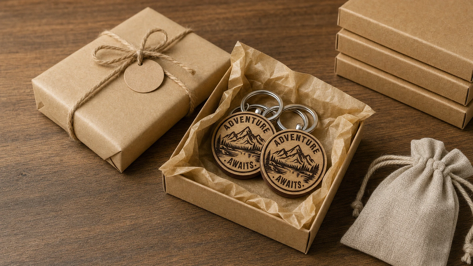 Sample inspection checkpoints without implied test certification Illustrative inspection of plywood keychain edges, engraving, dimensions, and ring connections