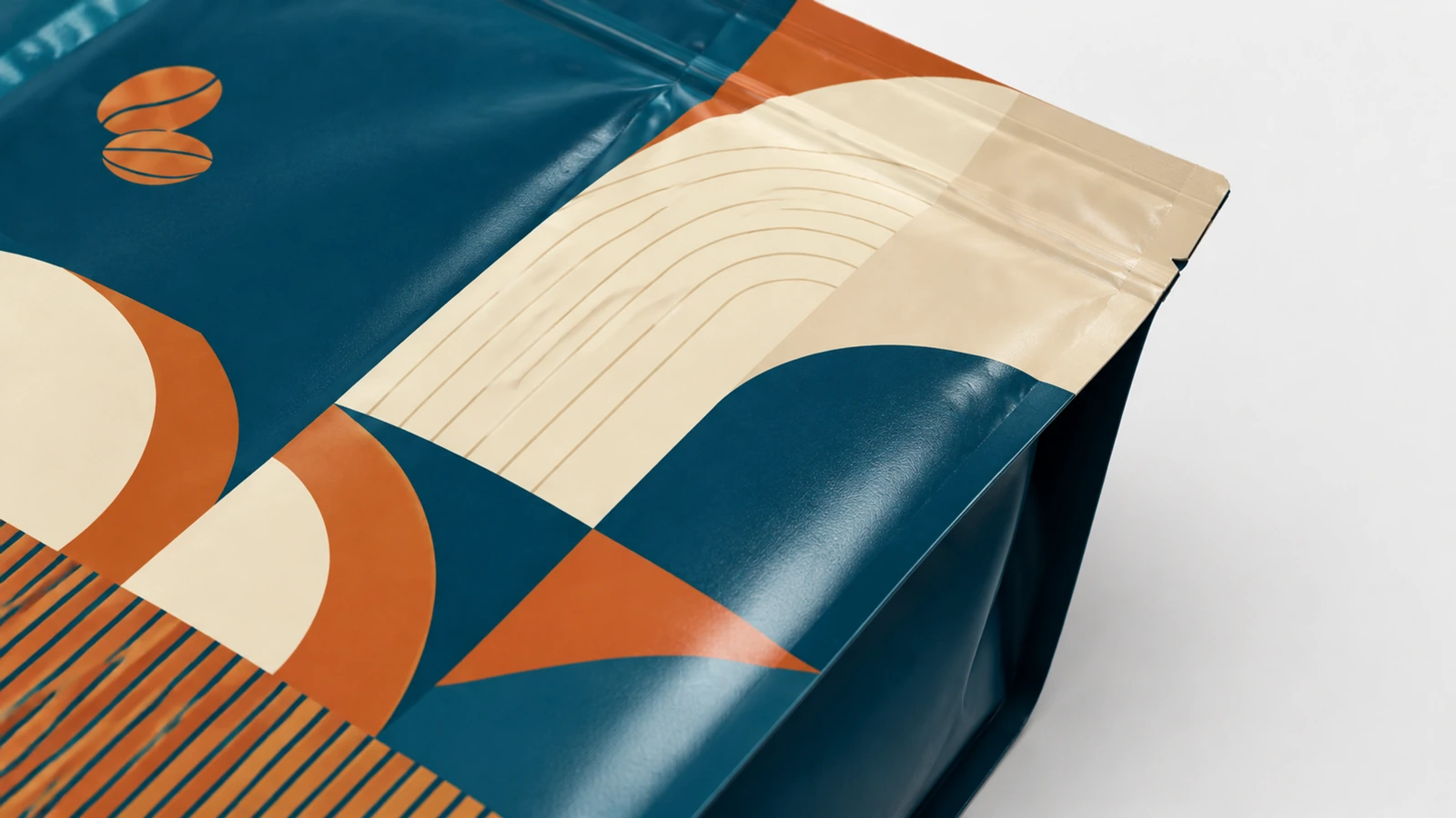Compare surface appearance and back-seal geometry without assuming performance Matte and gloss pouch concepts with close-up fin-seal and lap-seal back constructions