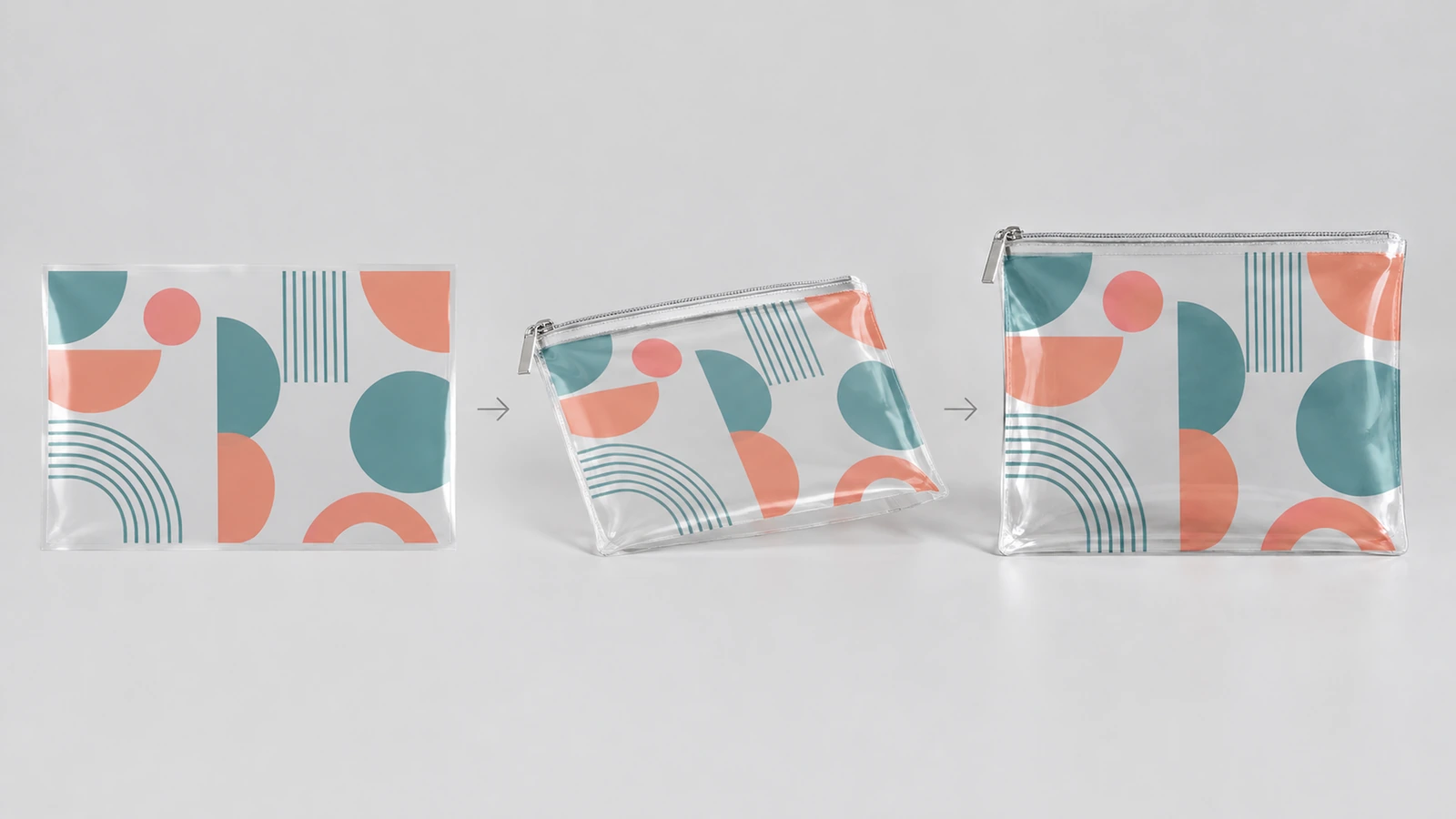 Approve artwork placement and physical print appearance separately Artwork preflight concept showing logo placement, transparent areas, and a physical print sample