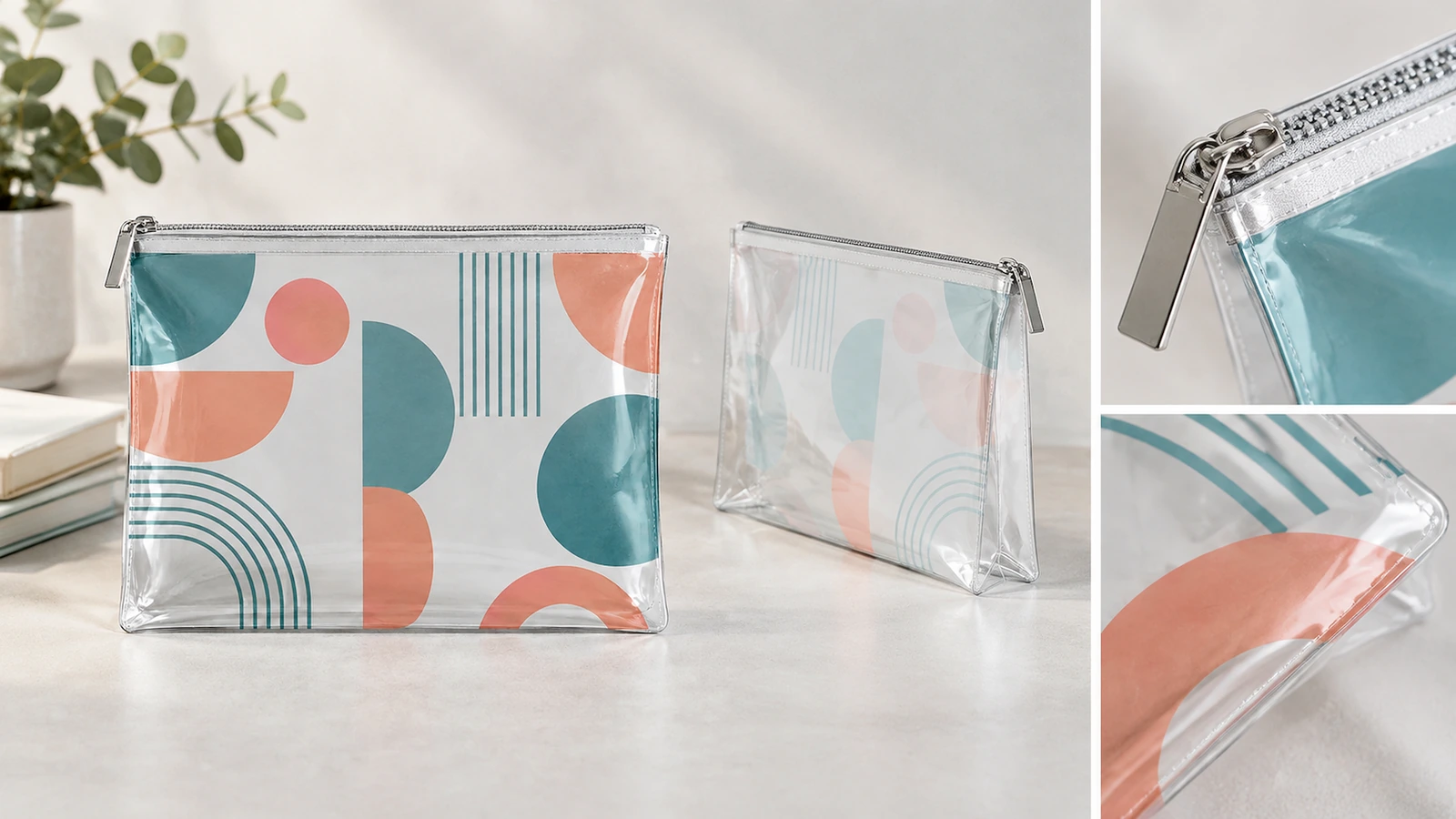 Protect finished presentation and preserve reorder specifications Concept protective pouch packing beside a retained approval sample and reorder specification folder