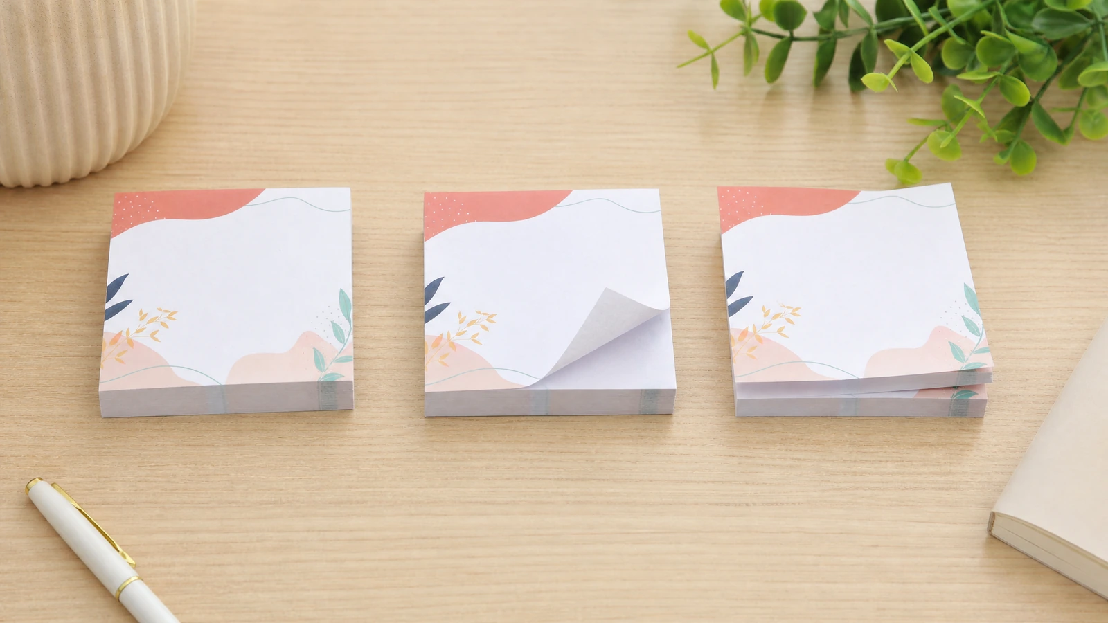 File preflight for printed note pads Sticky note artwork preflight showing glue band, bleed, safe zone and minimum text size