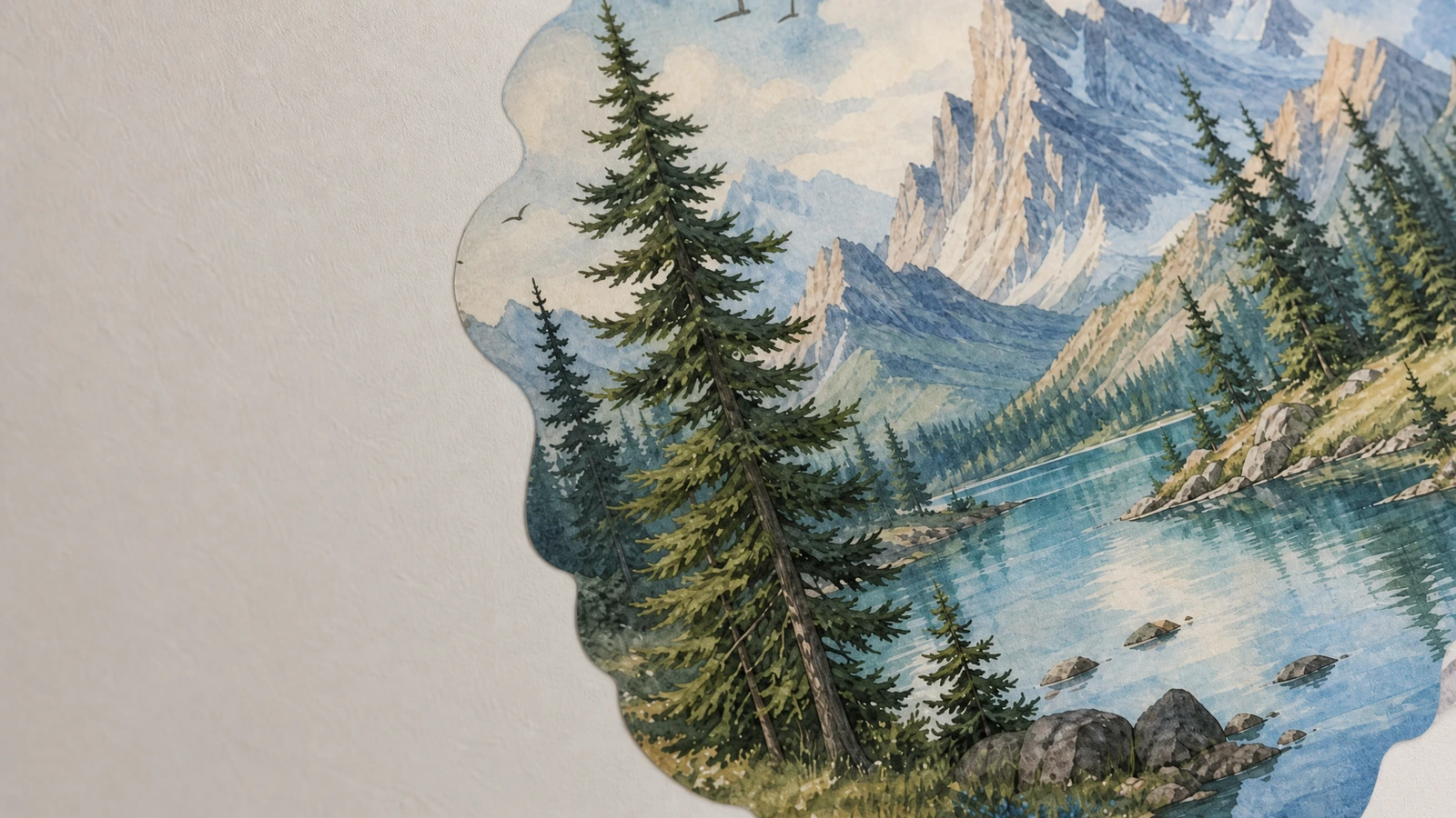 Surface and adhesive options for custom wall decals Vinyl test patches with removable and high-tack adhesive on smooth and textured painted walls