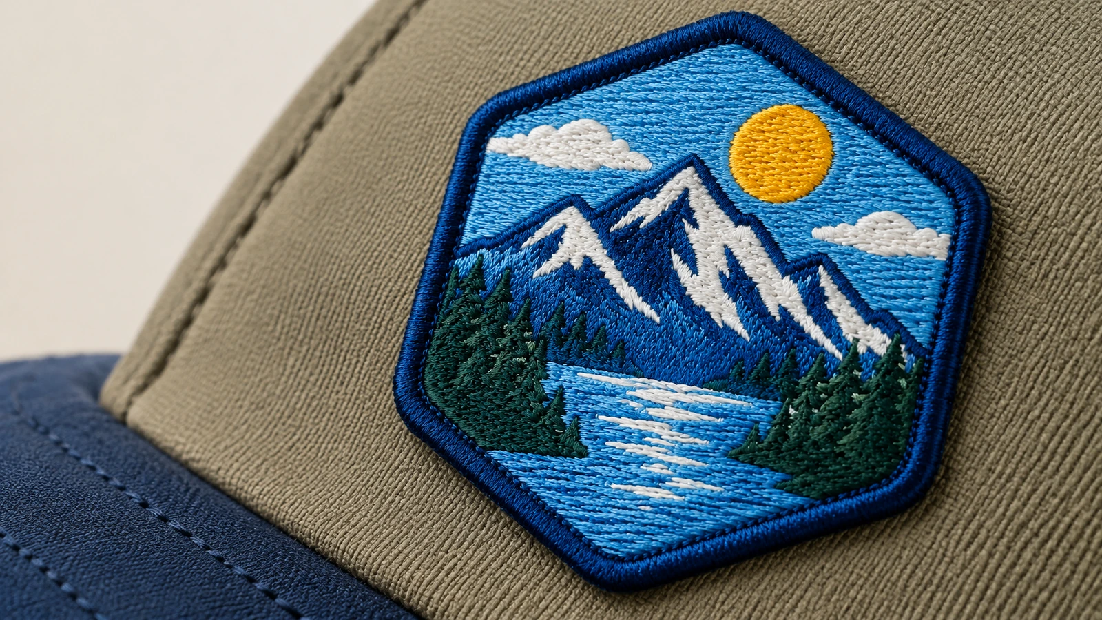 Merrow, hot-cut and laser-cut patch borders beside sew-on, iron-on and hook backings