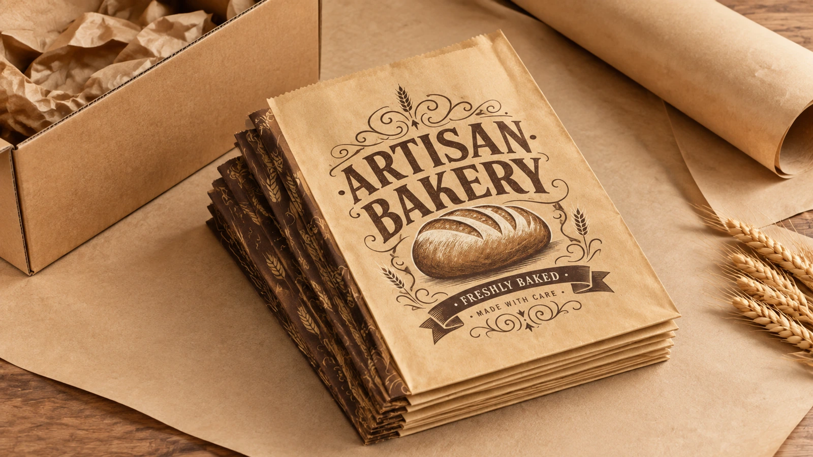Finished bakery bag inspection checking folds, seams, print rub and food-contact trial samples