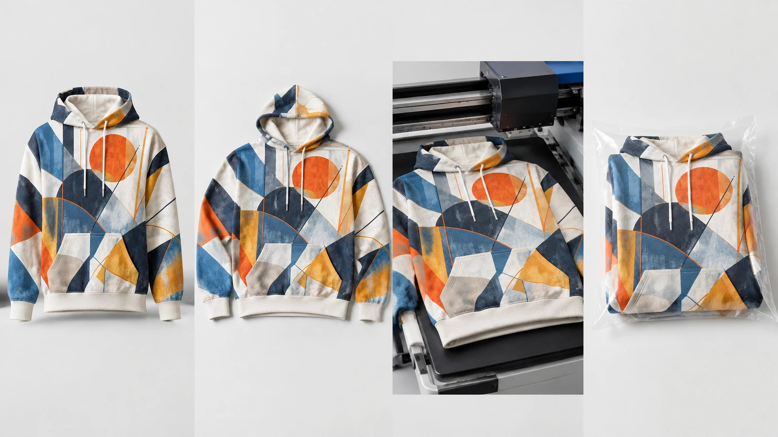 Artwork file preflight for custom hoodies Designer checking vector logo file, color separations and print dimensions before hoodie production