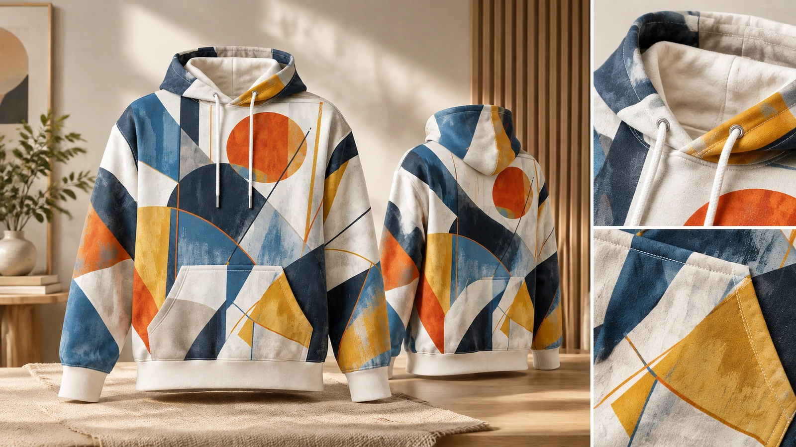 Packaging, shipping and reorder of custom pullover hoodies Polybagged pullover hoodies packed in cartons labeled by style, color and size for shipping and reorder
