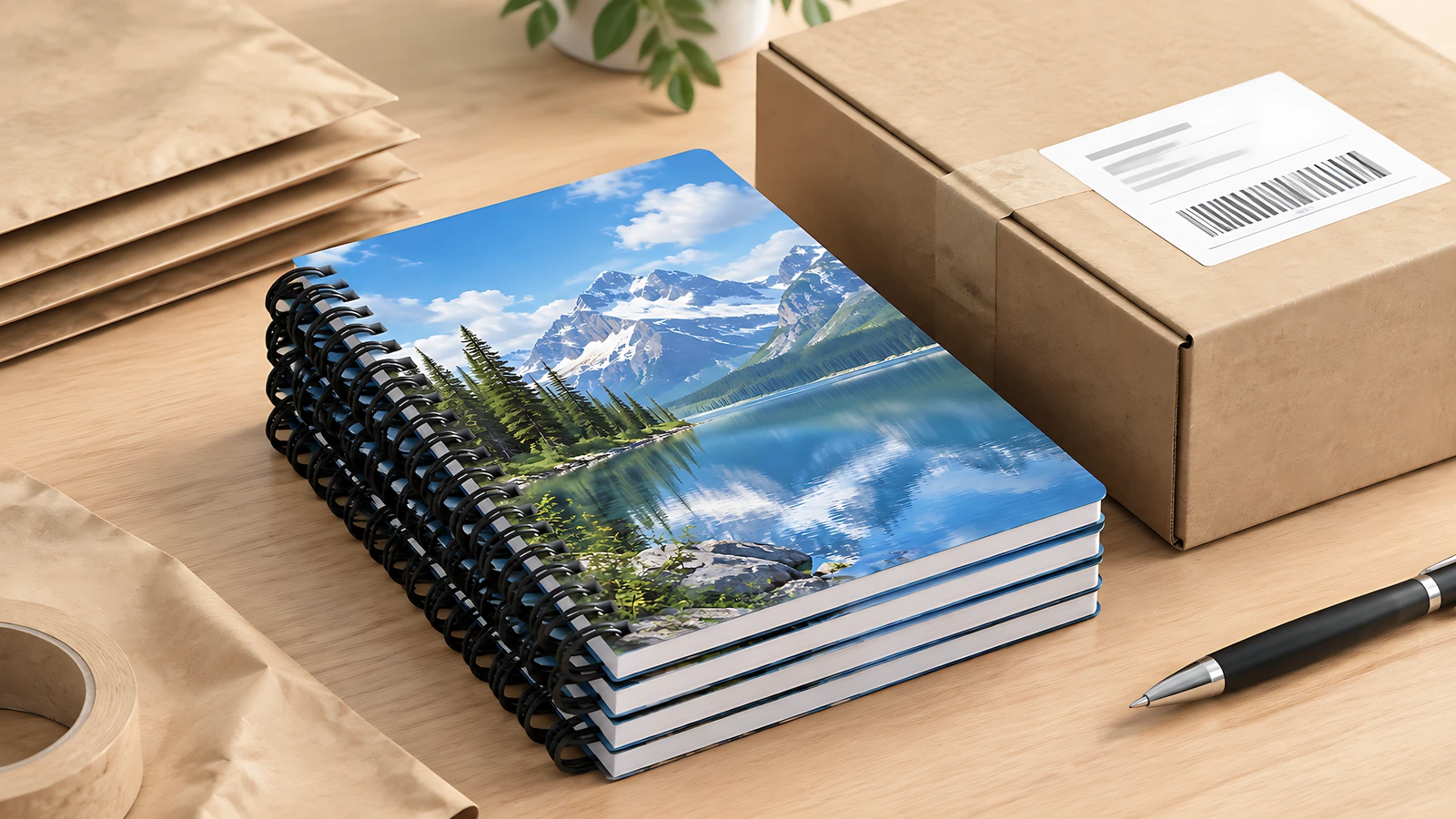 Define observable quality checks without implying completed testing Illustrative notebook inspection checking plastic coil ends, paper writing behavior and cover construction