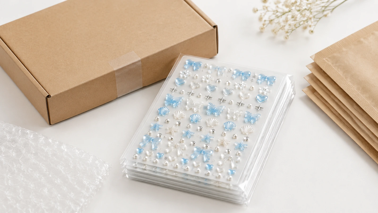 Quality inspection for custom raised nail sticker sheets Quality inspection of raised nail sticker relief height, edges and color reference