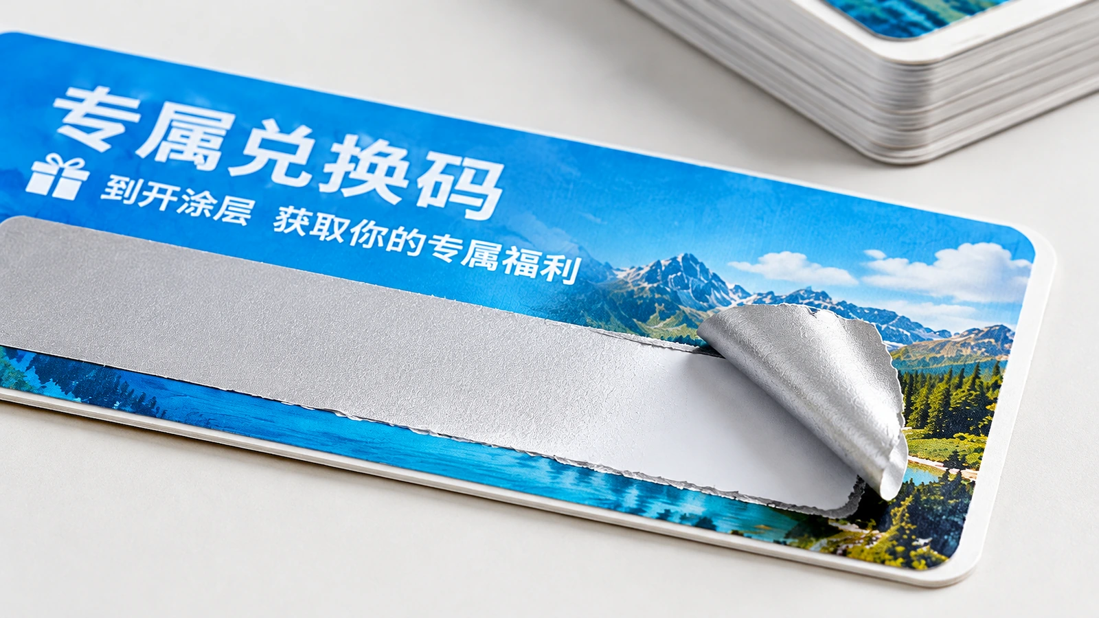 Substrate, surface, and adhesive backing options for scratch-off labels Scratch-off labels on coated paper, PET film, and BOPP with adhesive liner options