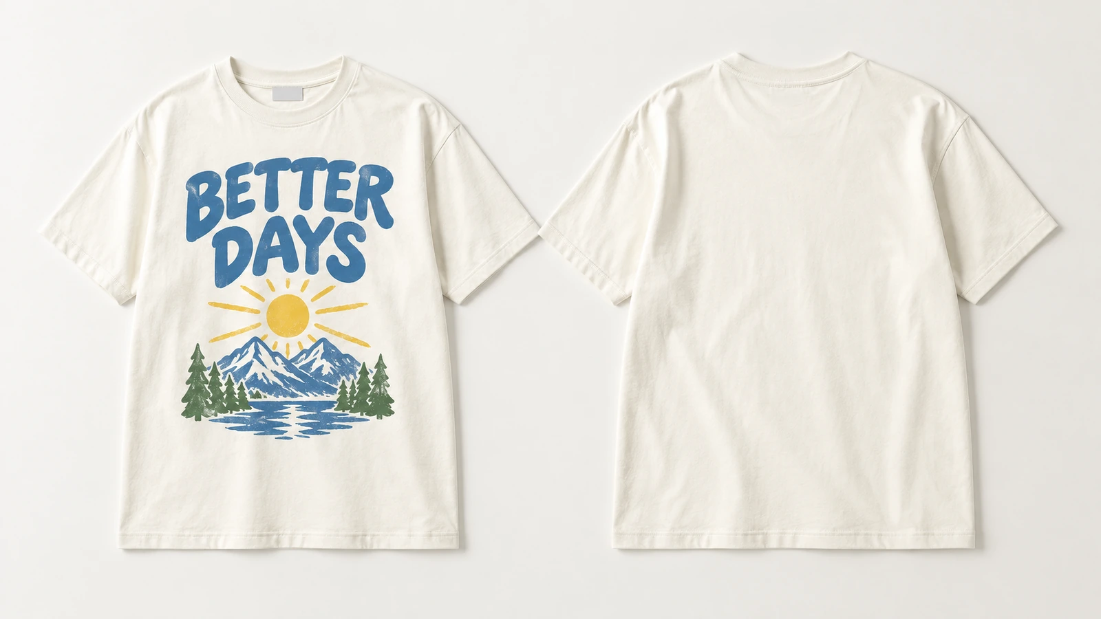 Sizing screen print artwork for readability across garment sizes Print size and readability check comparing logo dimensions on youth and adult t-shirt sizes