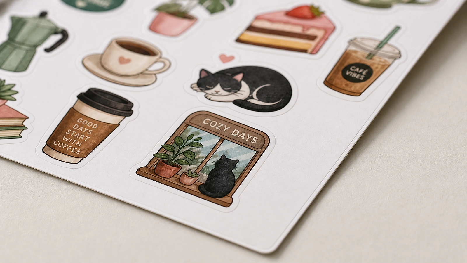 Sticker sheet surface and backing options Paper, white vinyl, and holographic sticker sheet surfaces with liner backing options